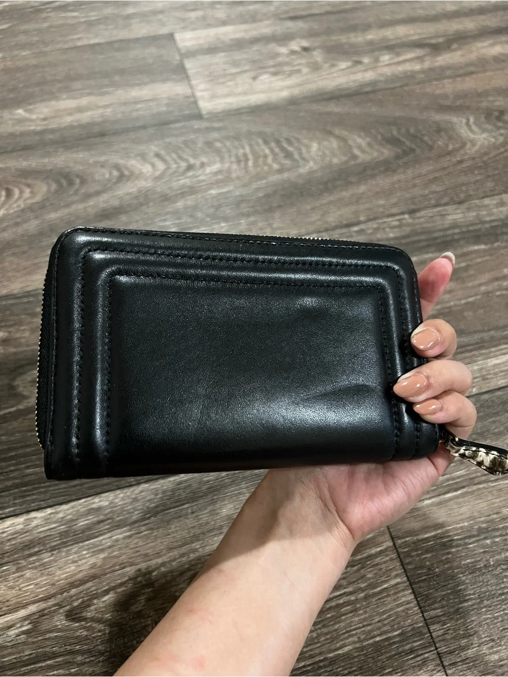 COACH Medium ID Zip Black Quilted Leather Wallet